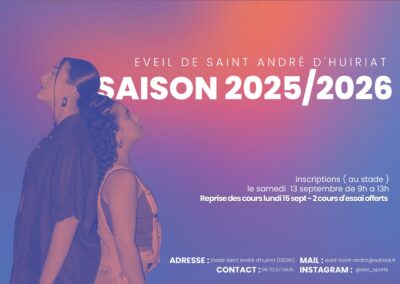 Journée d’inscription aux activités d’Eveil de Saint André