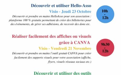 Programme de formations à destination des bénévoles – Union Régionale