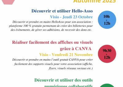 Programme de formations à destination des bénévoles – Union Régionale