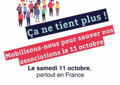 Mobilisons nous le 11 octobre pour les associations !