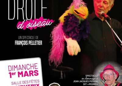 “Drôle d’oiseau”, spectacle de François Pelletier à Ambutrix