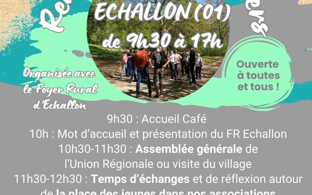 Programme Rencontre Annuelle Interfoyers et AG de l’UR le 19 avril 2026