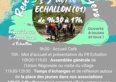 Programme Rencontre Annuelle Interfoyers et AG de l’UR le 19 avril 2026