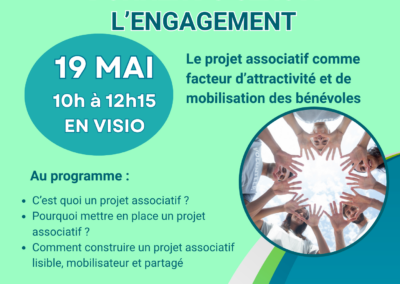 FORMATION BENEVOLES : Le projet associatif – Donner du sens à l’engagement