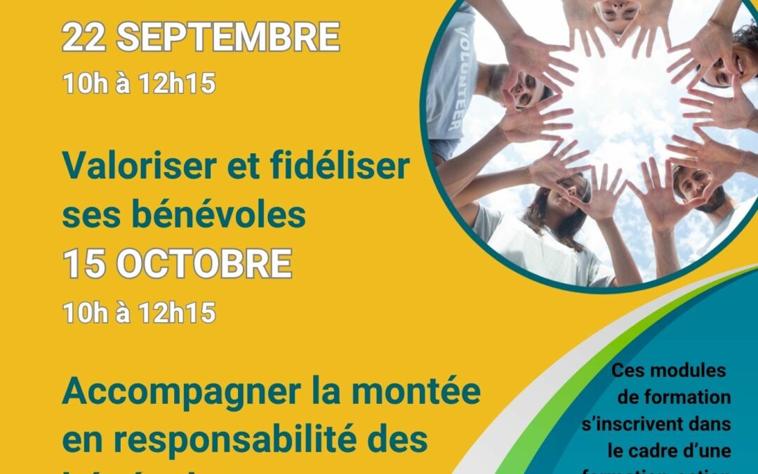 Formations bénévolat automne 2026 : des outils concrets pour faire vivre et renforcer votre association