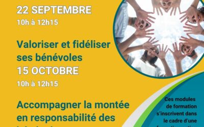 Formations bénévolat automne 2026 : des outils concrets pour faire vivre et renforcer votre association